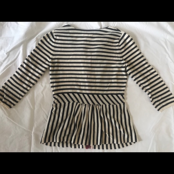Anthropologie Moth Stripe Cardigan Size XS /TP - Picture 3 of 5